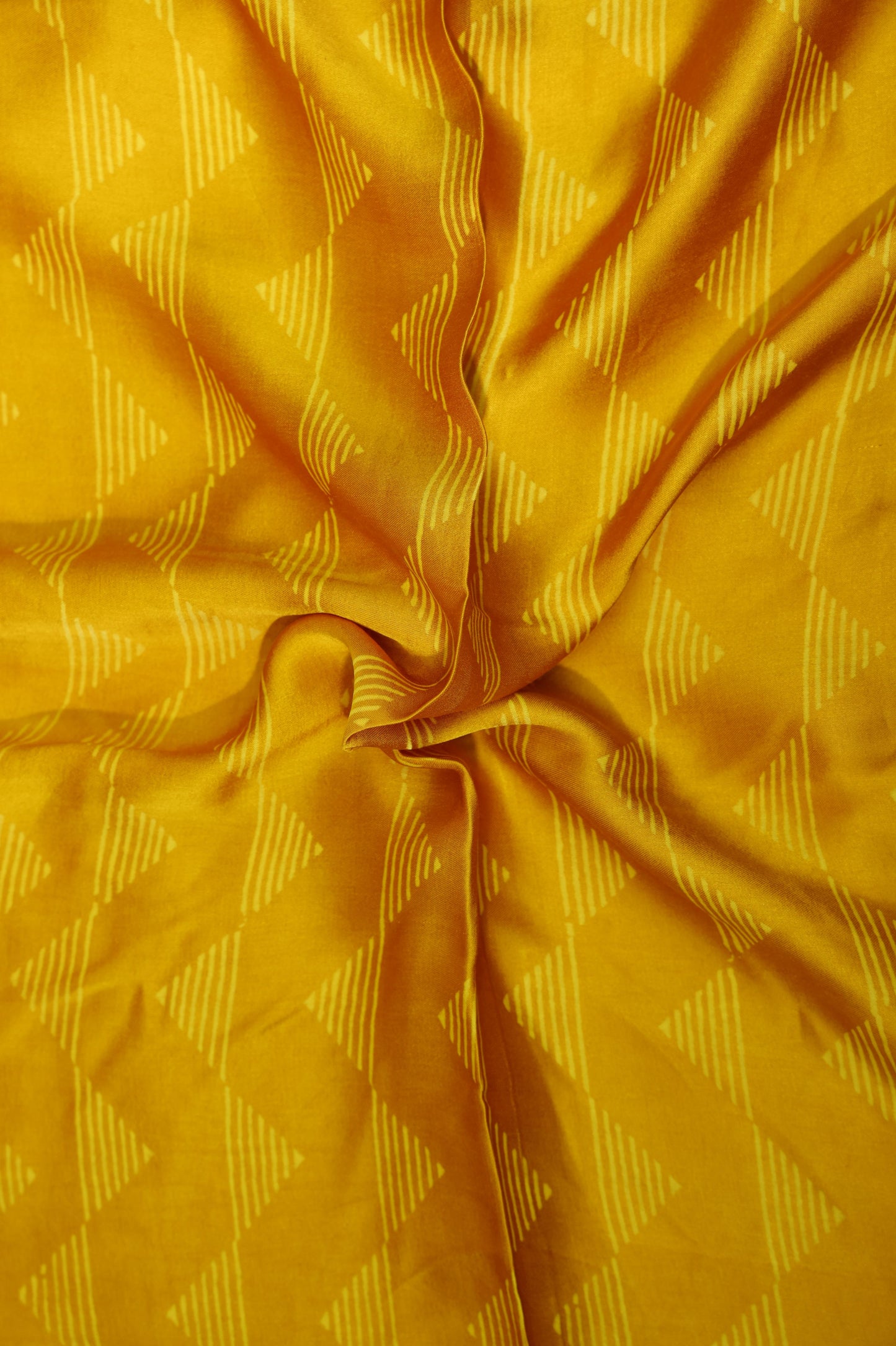 Ajrak Modal Silk Fabric Mustard - Rs 599/Metre