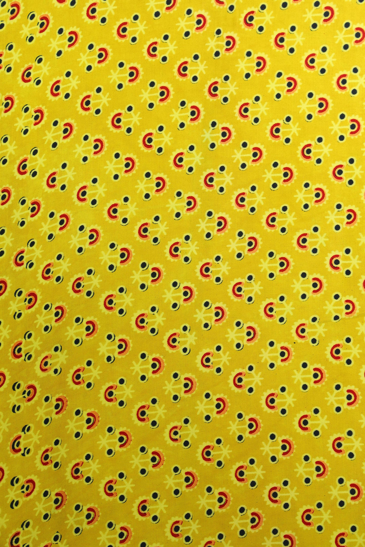 Ajrak Modal Silk Fabric Mustard - Rs 599/Metre