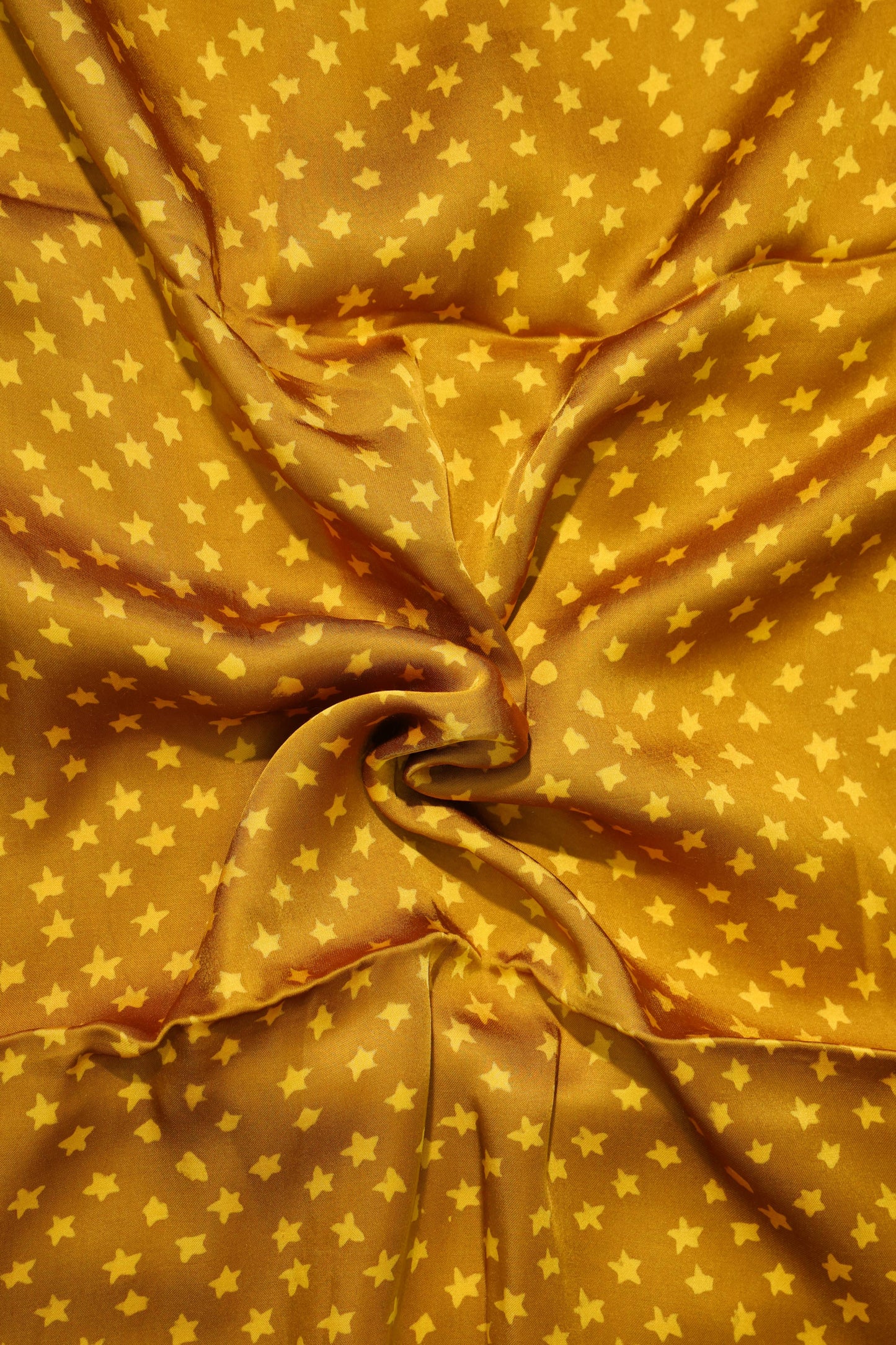 Ajrak Modal Silk Fabric Mustard - Rs 599/Metre